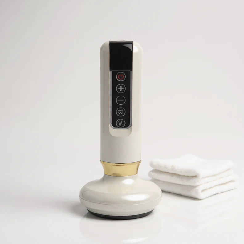 Woman using the Ineffable massager as part of her daily routine